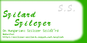 szilard szilczer business card